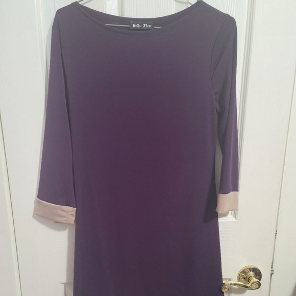 Purple & Beige Dress - Picture 1 of 3